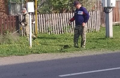 Сегодня сотрудники нашей школы привели в порядок территорию на Профсоюзном переулке, скосив траву. Теперь прилегающая территория выглядит аккуратно и красиво.